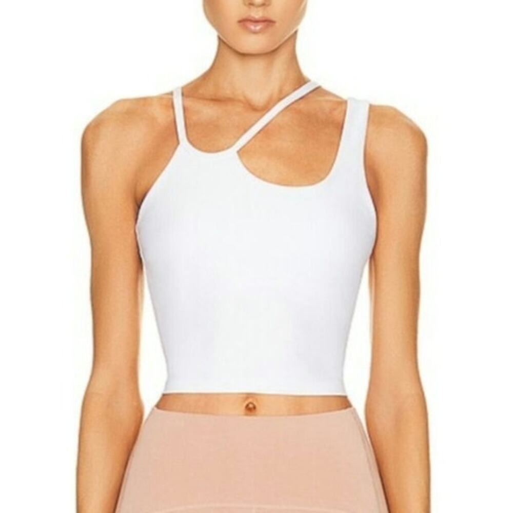 Beyond Yoga White Spacedye Shapeshift Cropped Tank Size: M